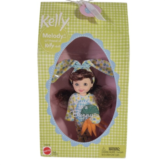 Mattel Other - Cute As A Bunny Melody Barbie Kelly Easter Doll Outfit 2002 Mattel 55524 New IB